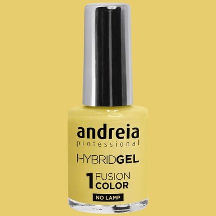 Andreia Professional Hybrid Gel Nail Polish Fusion Color H59 Yellow - 2 Steps No Lamp Required Long Lasting Easy Removal - Maison des fragrances