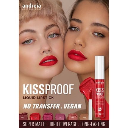 Andreia Professional Make - up Kiss - Proof Lipstick No Transfer 01 Burgundy - Maison des fragrances