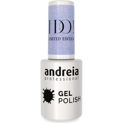 Andreia Professional Semi - Permanent Nail Gel Polish I DO Limited Collection Colour ID6 Sky Blue with Silver Sparkles 10.5ml - Maison des fragrances