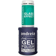 Andreia Professional Semi - Permanent Nail Gel Polish Kaleidoscope Glass Effect Collection Colour KL4 Glass Effect Translucent Green 10.5ml - Maison des fragrances