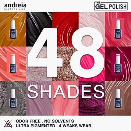 Andreia Professional The Gel Polish Solvent and Odor Free Gel Colour G17 Coral - Maison des fragrances