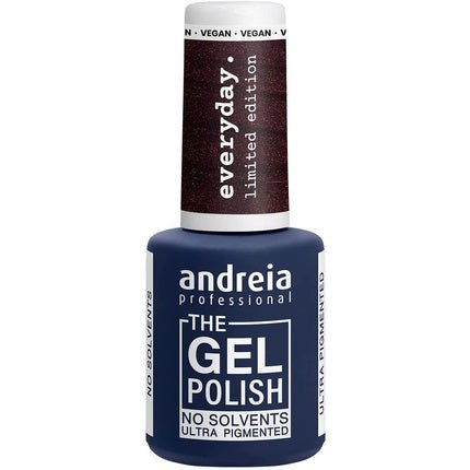 Andreia Professional The Gel Polish Solvent Free Gel Limited Collection Color ED6 Metallic Brown with Coppery Shift - Maison des fragrances