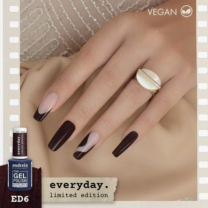 Andreia Professional The Gel Polish Solvent Free Gel Limited Collection Color ED6 Metallic Brown with Coppery Shift - Maison des fragrances