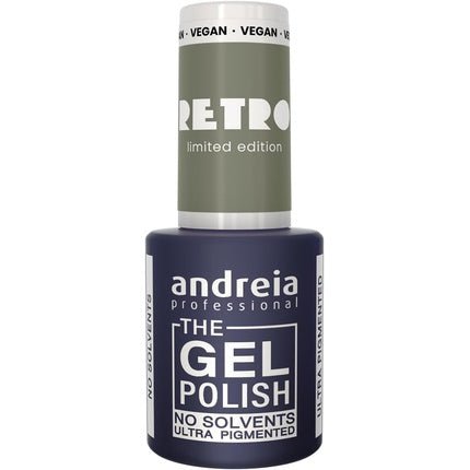 Andreia Professional The Gel Polish Solvent Free Gel Retro Limited Collection Colour RT5 Subtle Light Grayish Green - Maison des fragrances