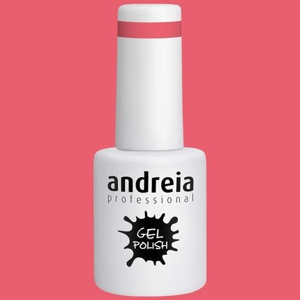 Andreia Semi - Permanent Nail Gel Polish for UV/LED Lamp Intense Shine and 4 weeks Lasting French Manicure Nail Gel Varnish 10.5ml - Colour 285 Coral Pink - Maison des fragrances