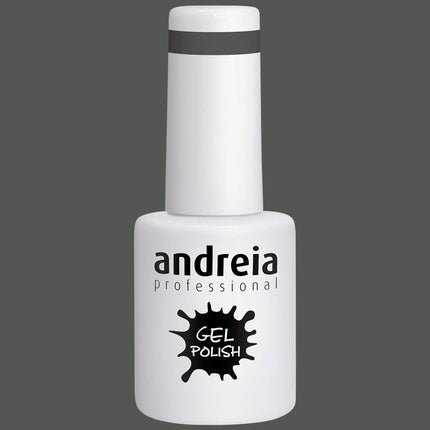 Andreia Semi - Permanent Nail Gel Polish for UV/LED Lamp Intense Shine and 4 weeks Lasting French Manicure Nail Gel Varnish Colour 238 Grey 10.5ml - Maison des fragrances