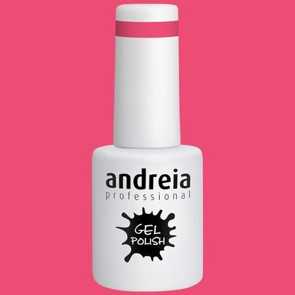 Andreia Semi - Permanent Nail Gel Polish for UV/LED Lamp Intense Shine and 4 weeks Lasting French Manicure Nail Gel Varnish Colour 264 Pink 10.5ml - Maison des fragrances