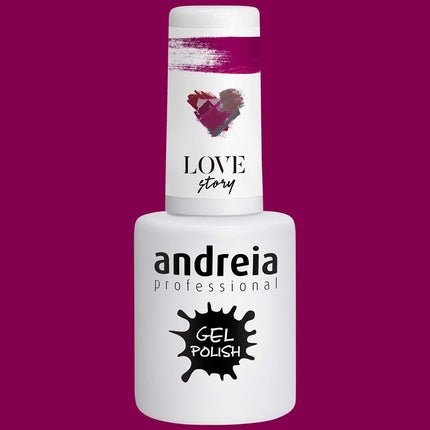 Andreia Semi - Permanent Nail Gel Polish for UV/LED Lamp Intense Shine and 4 weeks Lasting French Manicure Nail Gel Varnish Colour 302 Red Shades of Purple 10.5ml - Maison des fragrances