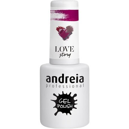 Andreia Semi - Permanent Nail Gel Polish for UV/LED Lamp Intense Shine and 4 weeks Lasting French Manicure Nail Gel Varnish Colour 302 Red Shades of Purple 10.5ml - Maison des fragrances