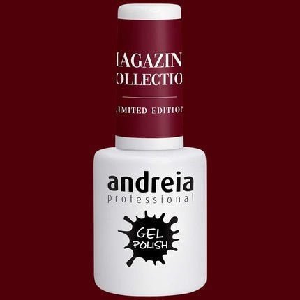 Andreia Semi - Permanent Nail Gel Polish for UV/LED Lamp Intense Shine and 4 weeks Lasting French Manicure Nail Gel Varnish Magazine Collection Colour MZ1 Bordeaux 10.5ml - Maison des fragrances