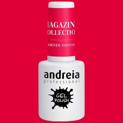 Andreia Semi - Permanent Nail Gel Polish for UV/LED Lamp Intense Shine and 4 weeks Lasting Varnish Magazine Collection MZ2 Intense Cherry 10.5ml - Maison des fragrances
