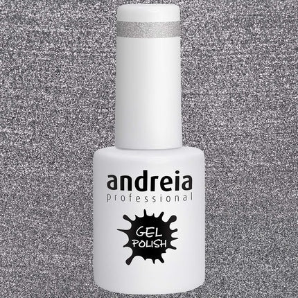 Andreia Semi - Permanent Nail Polish Gel Polish Color 276 Silver - Shades of Glitter Gray and Purple 10.5ml - Maison des fragrances