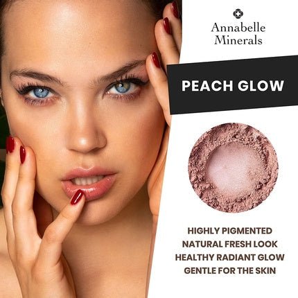 Annabelle Minerals Illuminating Mineral Rouge Peach Glow 4g - Vegan and Gentle on Skin - Maison des fragrances