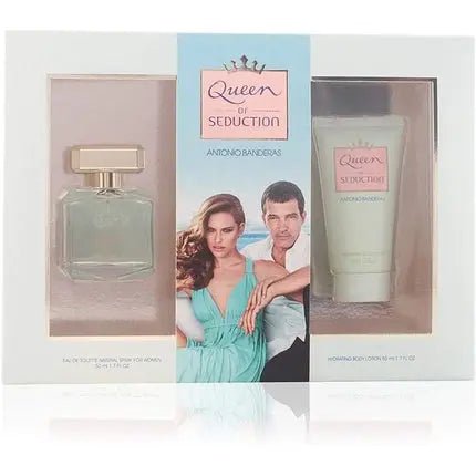 Antonio Banderas Queen of Seduction Giftset Eau de toilette Spray Plus Hydrating Body Lotion 50ml/50ml - Maison des fragrances