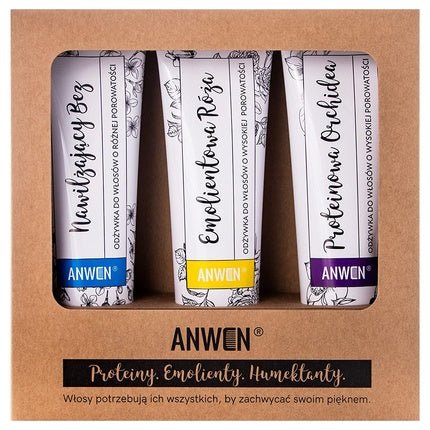 Anwen Set of 3 High Porosity Conditioners 3 x 100ml - Maison des fragrances