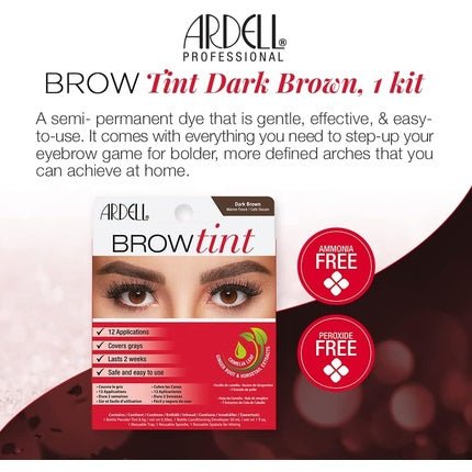 Ardell Brow Tint Dark Brown 8.87ml - Maison des fragrances