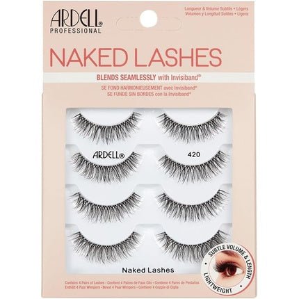 Ardell Naked Lashes False Eyelashes 4 Pairs Style 420 - Pack of 4 - Maison des fragrances