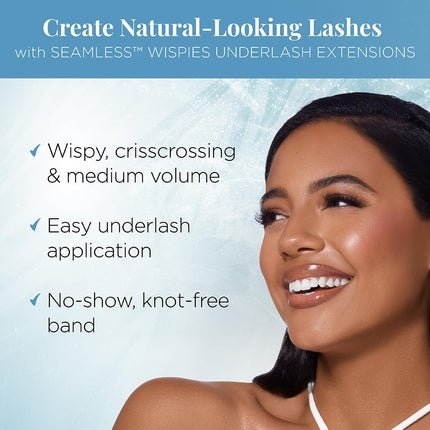 Ardell Seamless Extensions Refill Kit Wispies 32 Assorted Lengths Customizable DIY Underlash Clusters for Natural Volume & Length Knotless Design 1 Count - Maison des fragrances