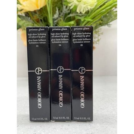 Armani Beauty Prisma Glass Hydrating Lip Gloss with Squalane 3.5mL - 04 Cherry Glaze - Maison des fragrances