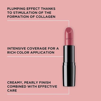 ARTDECO Perfect Color Lipstick Long - Lasting Glossy Pink 4g - 1 Pack 818 Perfect Rosewood - Maison des fragrances