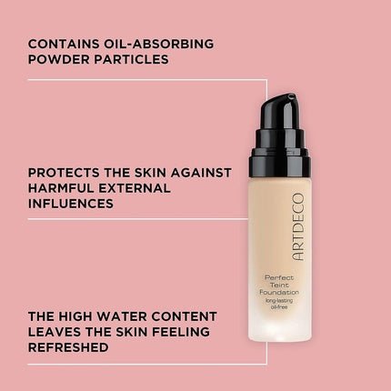 ARTDECO Perfect Teint Foundation Long - Lasting Oil - Free Liquid Foundation 20ml 12 Soft Vanilla - Maison des fragrances