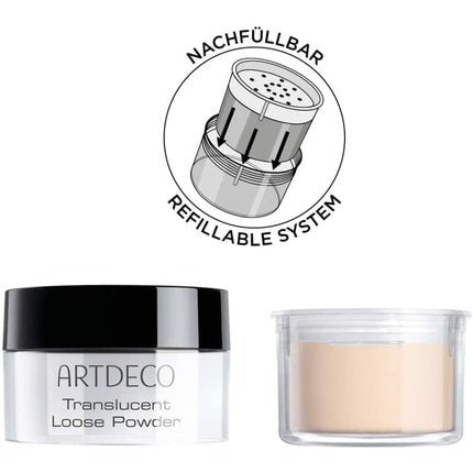 Artdeco Translucent Loose Powder with Silky Matte Finish - Maison des fragrances