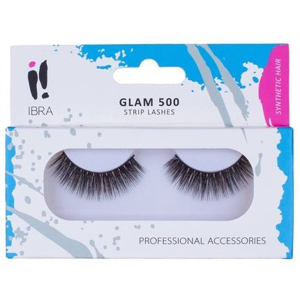 Artificial Eyelashes with Eyelash Band GLAM 500 IBRA Makeup - Maison des fragrances