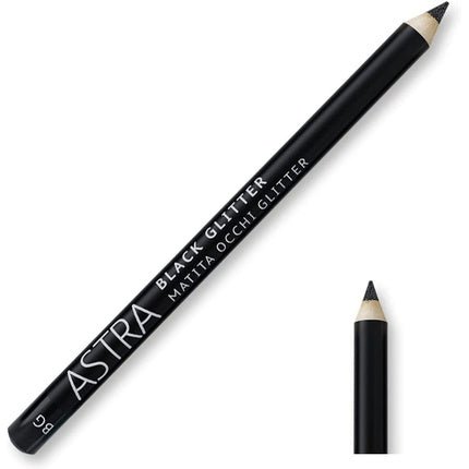 Astra Black Glitter Eye Pencil 00 Deep Black - Maison des fragrances