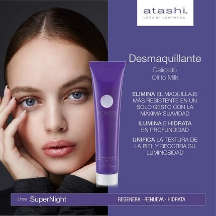 Atashi Dermofiller Mask with Oil - Milk Makeup Remover and Facial Roller Massager - Maison des fragrances