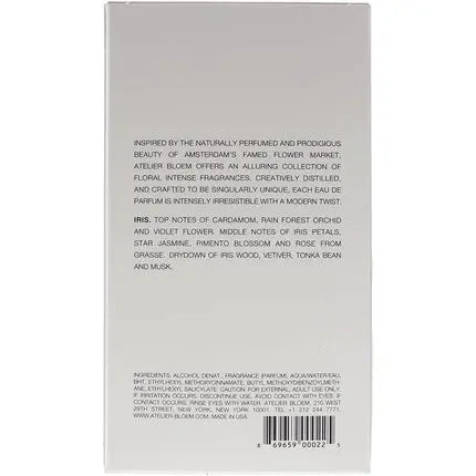 Atelier Bloem Iris Eau De Parfum 100ml - Maison des fragrances