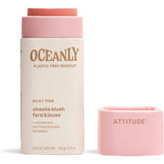 ATTITUDE Oceanly Plastic - Free Lightweight Blush Stick Titanium Dioxide - Free EWG Verified Vegan Makeup Silky Pink 8.5 grams - Maison des fragrances