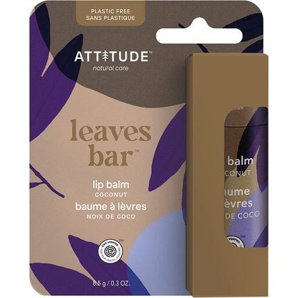 ATTITUDE Plastic - Free Coconut Lip Balm 8.5g - Maison des fragrances