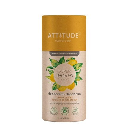 ATTITUDE Super Leaves Natural Deodorant with Lemon Leaves 85g - Maison des fragrances