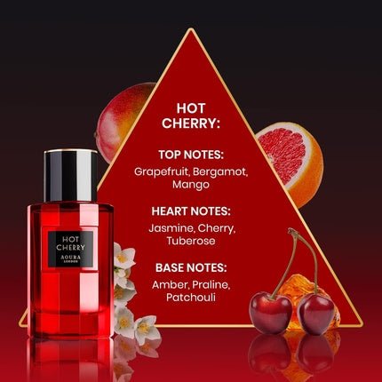 Aura Aoura London Hot Cherry Perfume Eau de Parfum (EDP) Femme 100ml - Maison des fragrances