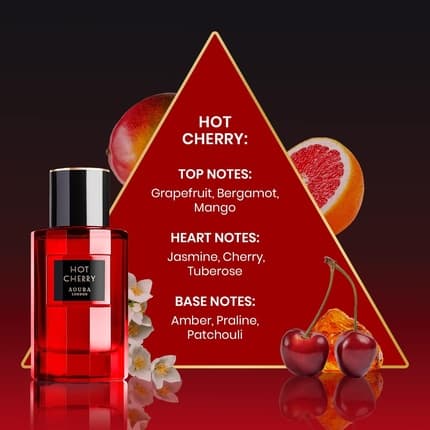 Aura Aoura London Hot Cherry Perfume Eau de Parfum (EDP) Femme 100ml - Maison des fragrances