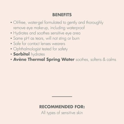 Avene Gentle Eye Makeup Remover 125ml - Maison des fragrances