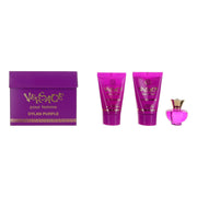 Versace for women Dylan Purple Set Eau de parfum 5ml Bath and Shower Gel 25ml Body Lotion 25ml