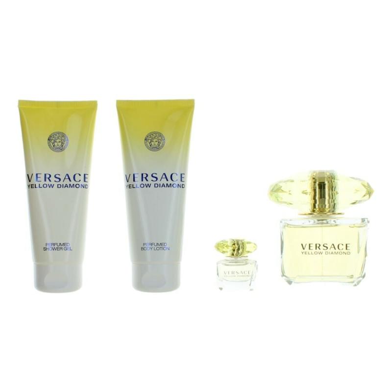 Versace Yellow Diamond Femme's 4 Piece Gift Set