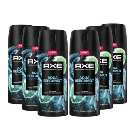 Axe Deodorant Body Aqua Bergamot Fresh And Invigorating Scent Déodorant (Déo) Mixte - Maison des fragrances
