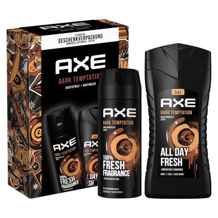 Axee Gift Set Dark Temptation Care Set with Deodorant and Shower Gel 150ml - Maison des fragrances