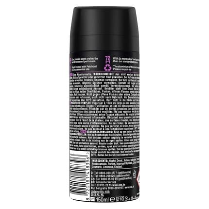 Axe/Lynx Axe Fine Fragrance Collection Premium Bodyspray Purple Patchouli Deodorant without Aluminum for 72 Hours Freshness Déodorant (Déo) Mixte 150ml - Maison des fragrances