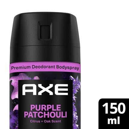Axe/Lynx Axe Fine Fragrance Collection Premium Bodyspray Purple Patchouli Deodorant without Aluminum for 72 Hours Freshness Déodorant (Déo) Mixte 150ml - Maison des fragrances