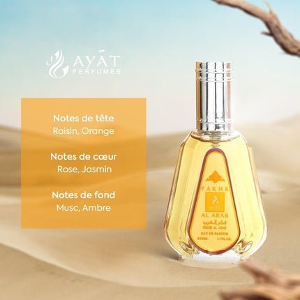 Ayat Perfumes Arab - Oriental Scent (Fakhr Al Arab) Eau de Parfum (EDP) Femme 50ml - Maison des fragrances