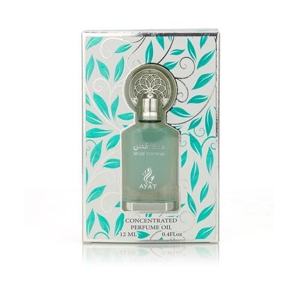 Ayat Perfumes Musk Cotton Perfume Oil 12ml - Alcohol-Free High-Quality Musk Unisex Oriental Arabic Oud Amber - Maison des fragrances
