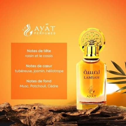 Ayat Perfumes Parfum Oil Alcohol - Free Musk Unisex Oriental Arabic Oud Natural Amber Dubai Extrait de Parfum 12 ml - Oriental - Maison des fragrances
