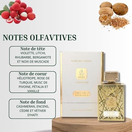 Ayat Perfumes SOLID GOLD 's Perfume Diamond Series Luxury Floral Warm Sensual Fragrance Eau de Parfum (EDP) Femme 100ml - Maison des fragrances