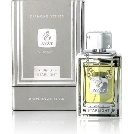 Ayat Perfumes Starlight Unisex Fragrance Luxury Dubai-Inspired Perfume Diamond Series Exotic Peach Apple Blossom Pineapple Flower Musk Patchouli Long-Lasting Scent Eau de Parfum (EDP) Mixte - Maison des fragrances