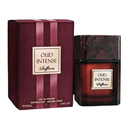 Oud Intense Saffron by Fragrance World Eau De Parfum 100ml 3.4 fl oz For Men