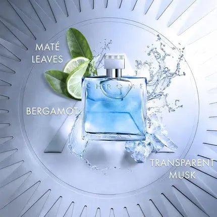 Azzaro Chrome Fresh Aquatic Men's Cologne - Citrus Woody Eau de Toilette Homme - Boisé - Maison des fragrances