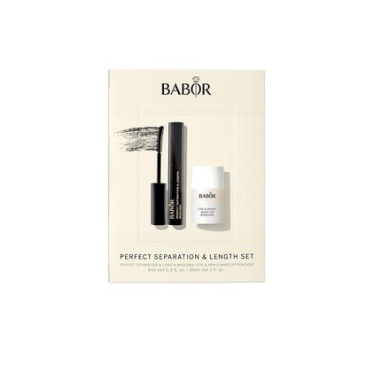 BABOR Make Up & Cleansing Set Perfect Definition & Length Mascara with Silicone Brush Eye & Heavy Make Up Remover for All Skin Types - Maison des fragrances